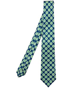 Kiton Accessoires ,Veelkleurig ,Cravatta - Blauw