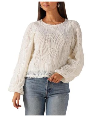 Object Objlucie L/S Re O-Neck Top - Grijs