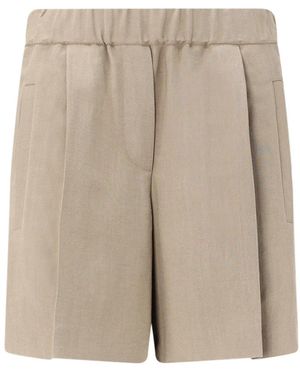 Brunello Cucinelli Shorts Mit Elastischem Bund - Natur