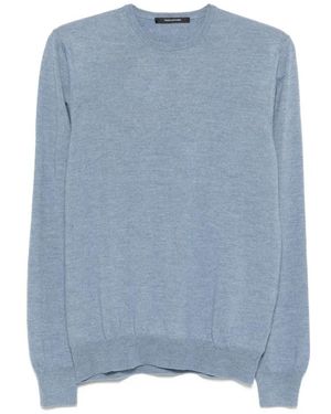 Tagliatore Round-Neck Knitwear - Blue