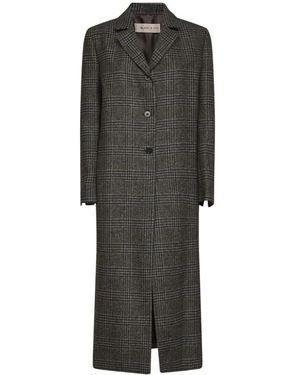 Blanca Vita Single-Breasted Coats - Grey