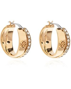Tory Burch Ohrringe Mit Schimmernden Kristallen - Mettallic