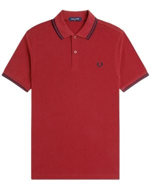 Fred Perry Polo Shirts - Red