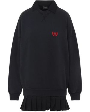 Balenciaga Dress With Logo - Blue