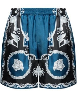 Versace Silk Shorts - Blauw