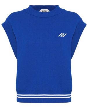 Autry Sleeveless Tops - Blue