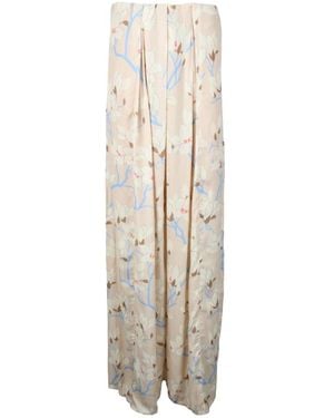 Semicouture Wide Trousers - Natural