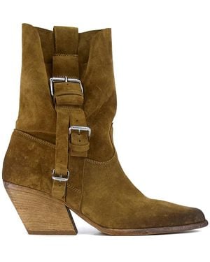 Elena Iachi Cowboy Boots - Verde