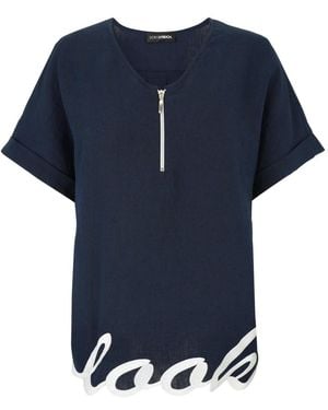 Doris Streich Schlupfbluse - Blau