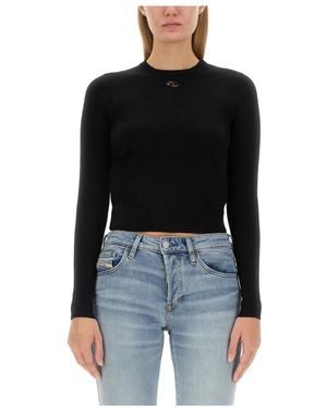 DIESEL Round-Neck Knitwear - Black