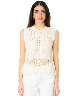 Weekend by Maxmara Round-Neck Knitwear - Blanc