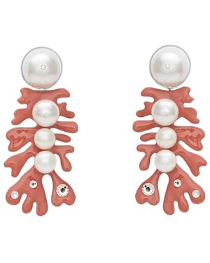 APOA Accessoires ,Rood ,Murjan Oorbellen