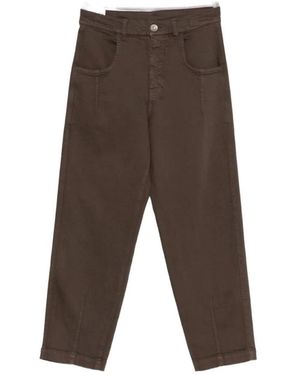Eleventy Jeans ,Bruin ,Katoen Straight Jeans