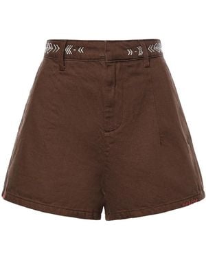 Ottod'Ame Korte Broeken ,Bruin ,Casual Shorts