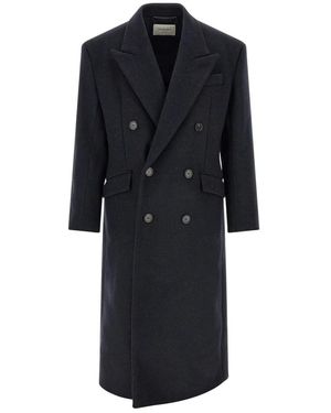 Saint Laurent Lange Jas - Zwart