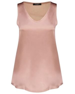 Balmain Sleeveless Tops - Pink