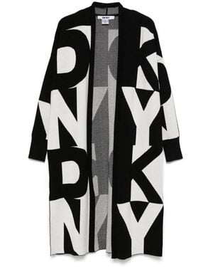 DKNY Schwarzer Oversize Casual Cardigan