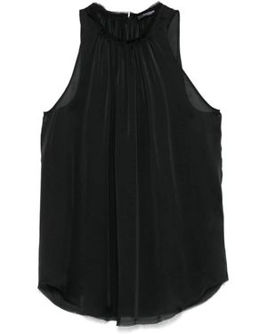Balmain Sleeveless Tops - Black