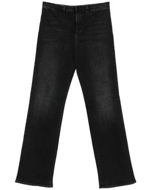 Gucci Stretch Cotton Denim Met Web - Zwart