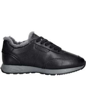Baldinini Low-Profile Leder-Sneakers - Schwarz
