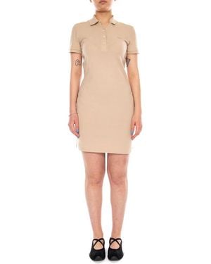 Lacoste Slim Fit Stretch Piqué Polo Jurk - Naturel