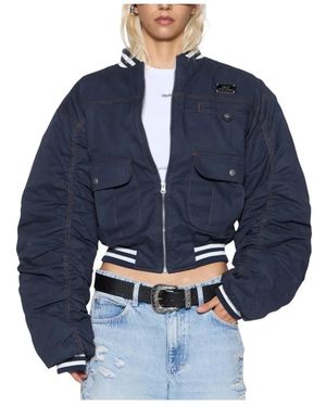 Ksubi Jassen ,Blauw ,Katoen Dynasty Bomber Jacket