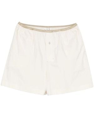 Lemaire Short Shorts - White