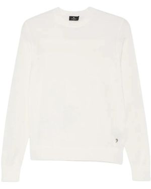 Etro Round-Neck Knitwear - Blanco