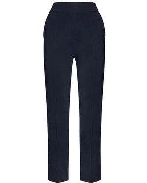 Elena Miro Broeken ,Blauw ,Leer Pantaloni