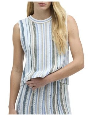 Barbour Sleeveless Tops - Blue