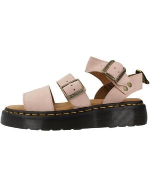Dr. Martens Schoenen ,Roze ,Flat Sandalen - Bruin