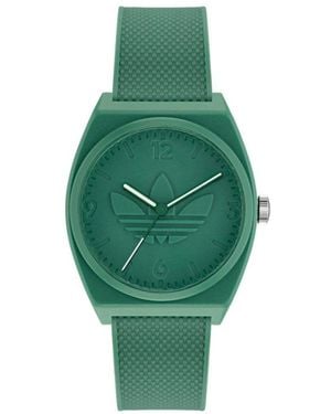 adidas Grüne Silikon Quarzuhr