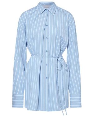 Sportmax Overhemden ,Blauw ,Katoen Firma Shirt