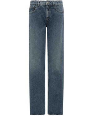 Moncler Blauwe Denim Five-Pocket Jeans