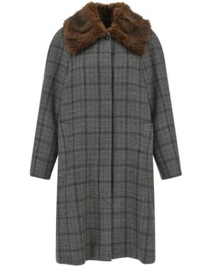 Tela Single-Breasted Coats - Gris