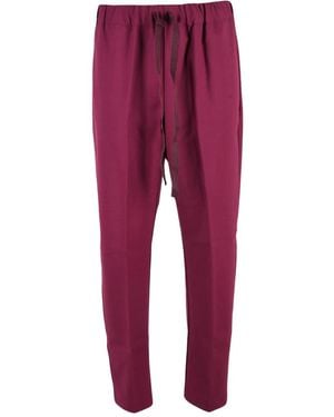 Semicouture Straight Trousers - Rojo