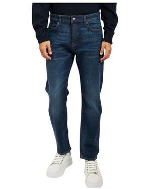 HUGO Slim Fit Dunkelblaue Jeans