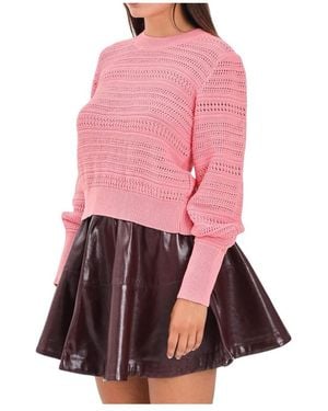 Akep Round-Neck Knitwear - Rose