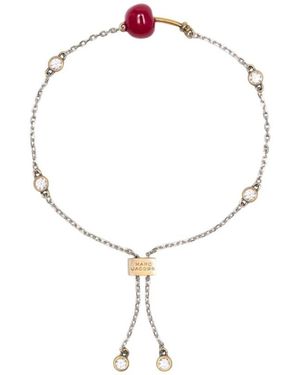 Marc Jacobs Accessoires ,Veelkleurig ,Cherry Slider Armband - Bruin