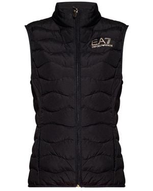 EA7 Vest With High Neck - Black