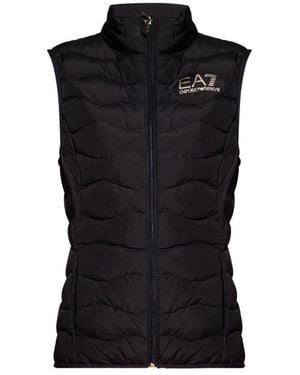EA7 Vest With High Neck - Black