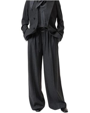 Closed Wide Trousers - Black