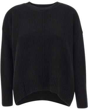 Kaos Oversized Trui Met Verlaagde Schouders - Zwart