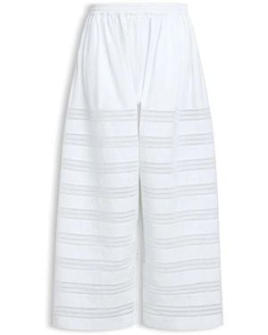 Alaïa Wide Trousers - Blanco