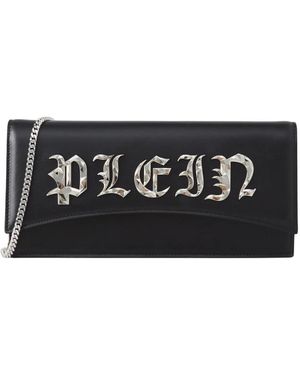 Philipp Plein Gothic Clutch-Tasche Mit Kroko-Effekt - Schwarz