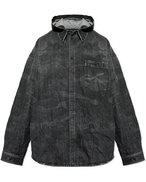 Balenciaga Denim Jackets - Grey