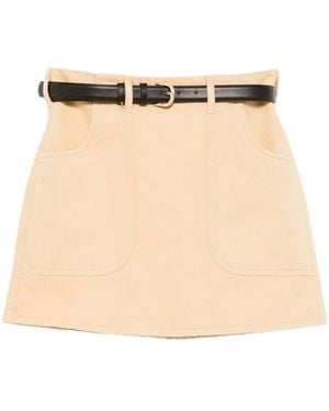 Self-Portrait Short Skirts - Natural