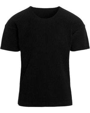Issey Miyake T-Shirts - Zwart