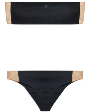 Courreges Zweiteiliger Badeanzug - Schwarz
