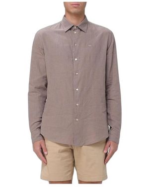 Emporio Armani Casual Shirts - Brown